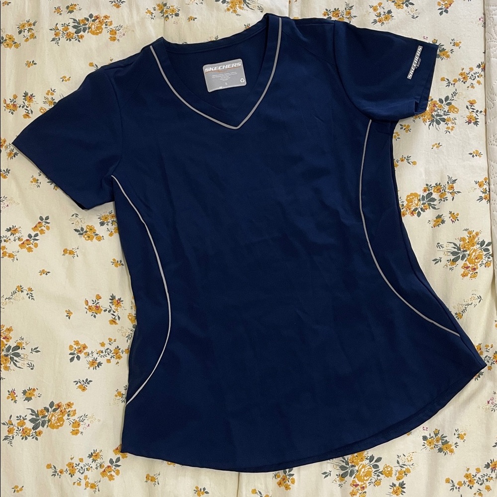 Sketchers Barco Navy Scrub Top